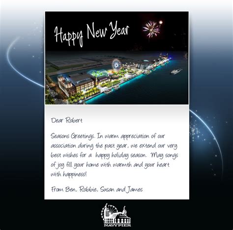 A Happy New Year Business Email