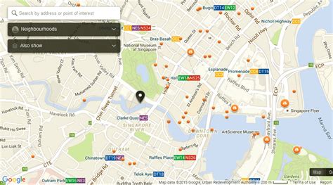 About Singapore City MRT Tourism Map and Holidays: Clarke Quay Singapore Map - Tourist ...