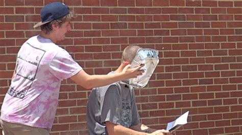 Giant Pie In The Face Prank - YouTube