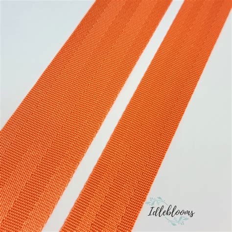 Dusty Orange webbing - 3 yards * Idleblooms