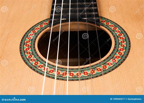 Acoustic Guitar with Nylon Strings Stock Image - Image of folk ...