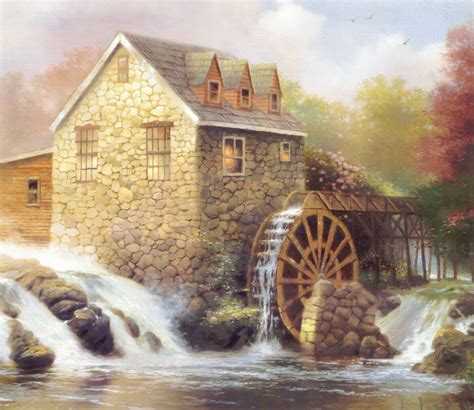 The Top Reasons to Buy a Watermill Painting - Cheapwallarts.com