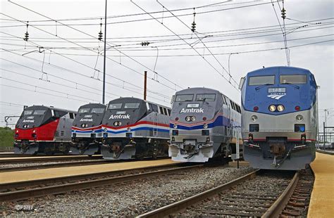 The Big Little Railroad Shop: Amtrak Heritage units - all 5 together | Amtrak, Heritage, The unit