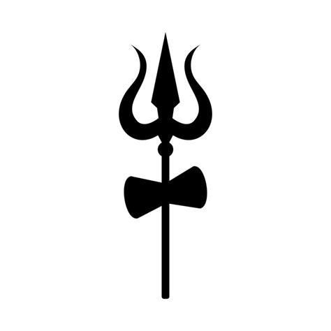 Shiva God Trishul Trident Vector Icon Illustration 21732255 Vector Art ...