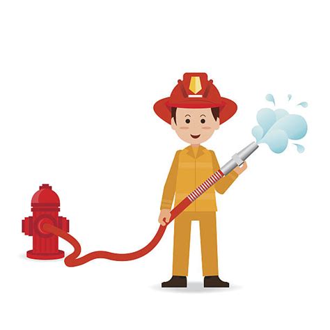 Best Fire Hose Cartoon Illustrations, Royalty-Free Vector Graphics ...