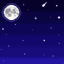 Pixel art Night sky by Dreamcatcher #pixel #art #sky