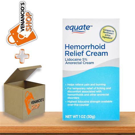 Buy Equate Hemorrhoid Cream with 5% Lidocaine Topical Ointment, Anorectal Hemorrhoid Cream 1 Oz ...