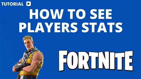 How to see Players stats on Fortnite - YouTube