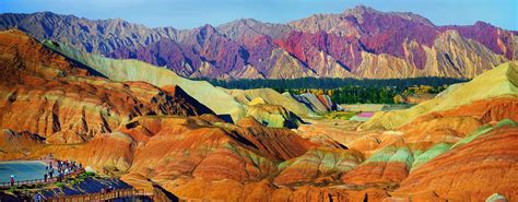 Zhangye Danxia Landform Geological Park in China