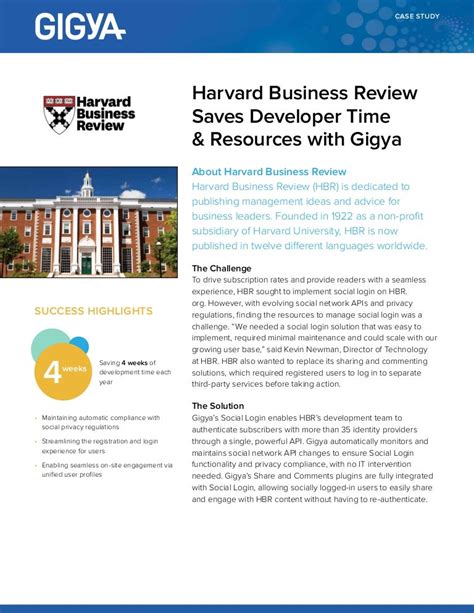 Case Study: Harvard Business Review