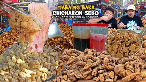 CHICHARON SEBO at TABA ng BAKA! Niluto sa sariling MANTIKA! | Divisoria Street Food - YouTube