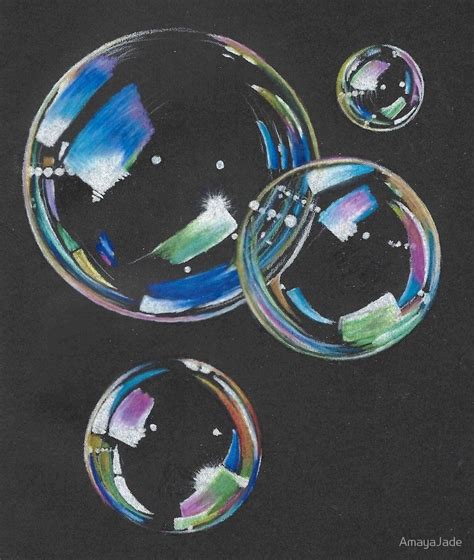 Bubbles by AmayaJade | Bubble art, Bubble drawing, Black paper drawing