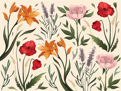 Floral Illustration Pattern