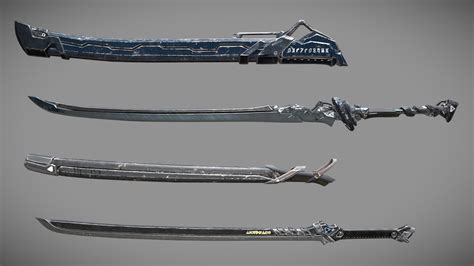 Sci-fi Swords Pack 1 - Buy Royalty Free 3D model by Lokomotto ...