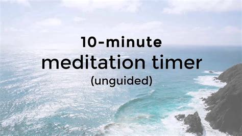 10 Minute Meditation Timer With Bell (Unguided) - YouTube