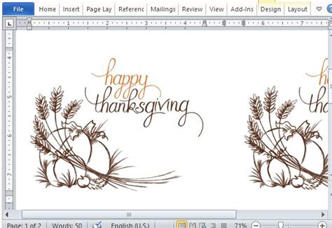 Best Thanksgiving Templates For Microsoft Word