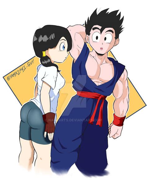 Videl and Gohan by NazoArts on DeviantArt