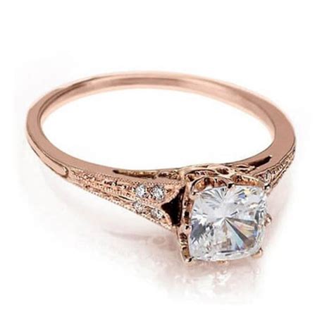 Rose Gold Engagement Ring | Vintage Engagement Rings NYC - Catherine Angiel