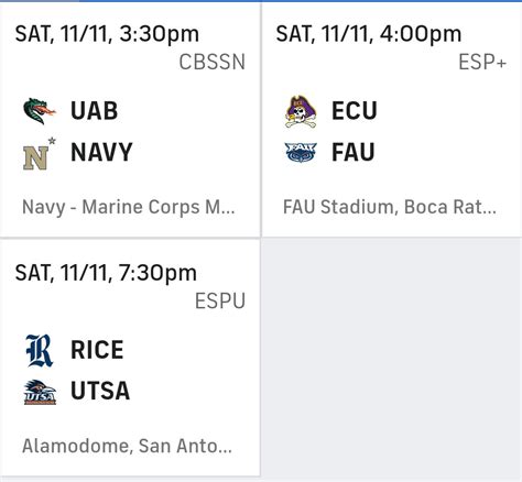 2023 AAC Football - Week 11 News, Schedule, Discussion - AAC FOOTBALL - Forums.NinerNation.Net