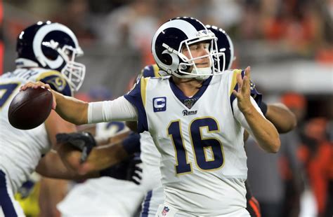 Rams stop Mayfield late, Goff throws 2 TDs passes in win