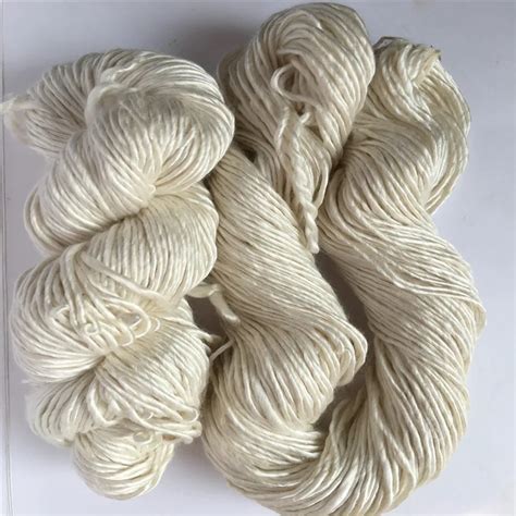 100% silk yarn undyed silk yarn natural whit silk hand knitting yarn-in Yarn from Home & Garden ...