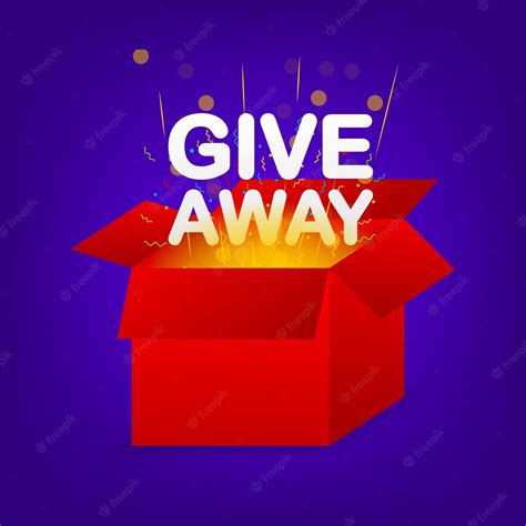 Premium Vector | Giveaway logo template for social media post or ...