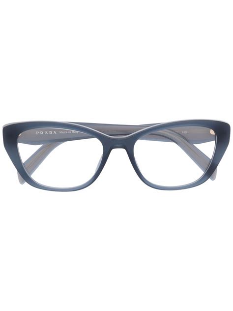 Prada Eyewear cat-eye Frame Glasses | Blue | FARFETCH