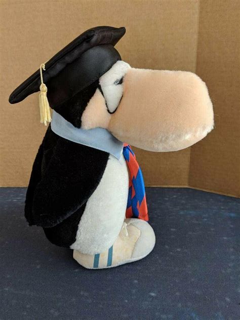 Vintage 1984 Opus Penguin Plush Stuffed Animal Dakin Graduate Cap Gown ...