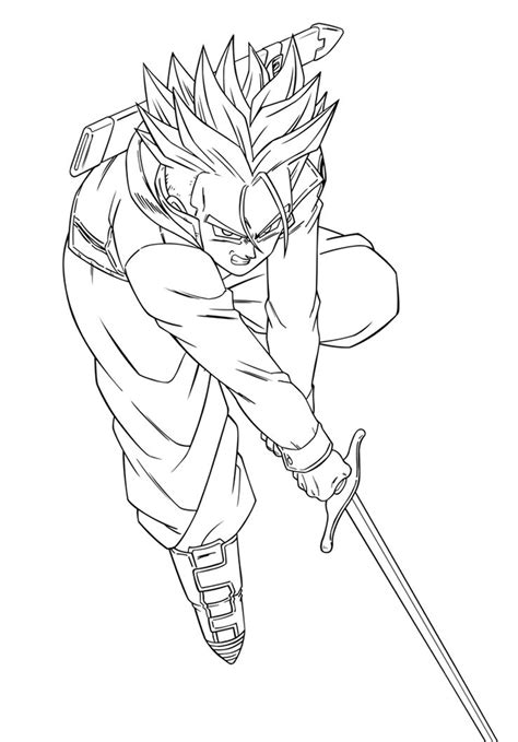 Trunks Dbz Drawing