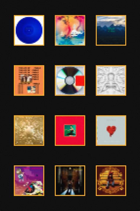 Kanye West 'Pixel Discography' Poster – Posters Plug