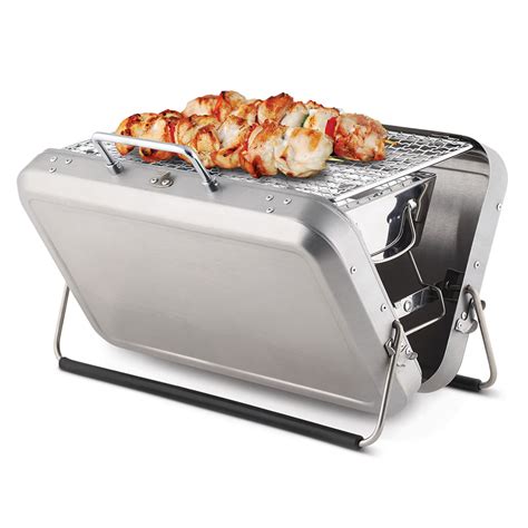 Briefcase Barbecue - Concealed Portable Charcoal Grill | The Green Head