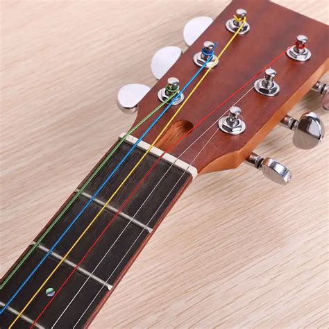 Alice Colored Acoustic Guitar Strings Steel Light String 6Pcs/Set ...