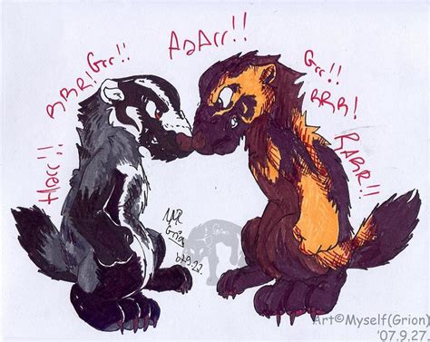 Badger vs. Wolverine by Grion on DeviantArt