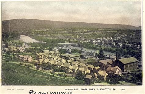 Along the Lehigh River, Slatington, PA. · Slatington Postcards