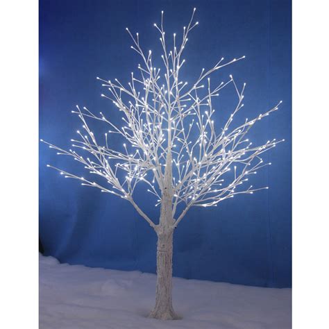 White Lighted Twig Trees