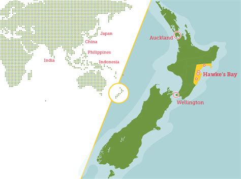 Map Of Hawkes Bay New Zealand - Spain Map