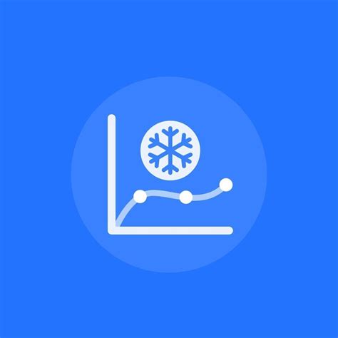 freeze level monitoring icon with graph 2775463 Vector Art at Vecteezy