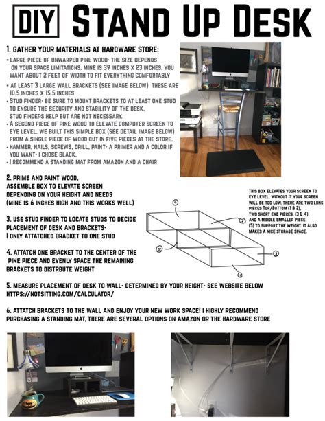 DIY Stand up Desk — Rouse House Design