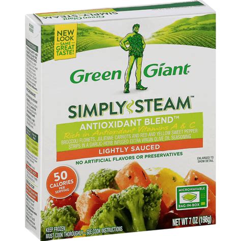 Green Giant® Simply Steam™ Lightly Sauced Antioxidant Blend™ Frozen Vegetables 7 oz. Box | Mixed ...