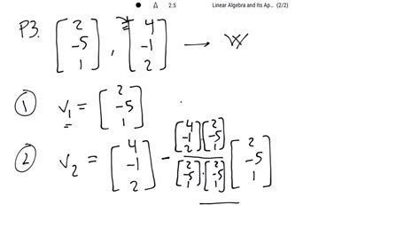 Apply the Gram Schmidt orthogonalization process to f… - SolvedLib