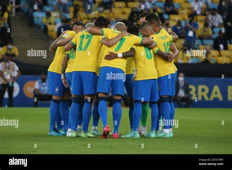 Team Brazil during the Copa America 2021, Final football match between ...