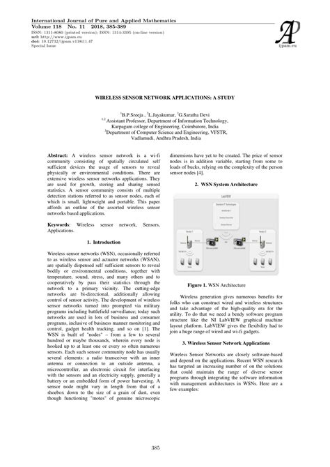 (PDF) Wireless sensor network applications: A study