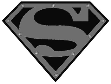 Superman Black And White Logo - ClipArt Best