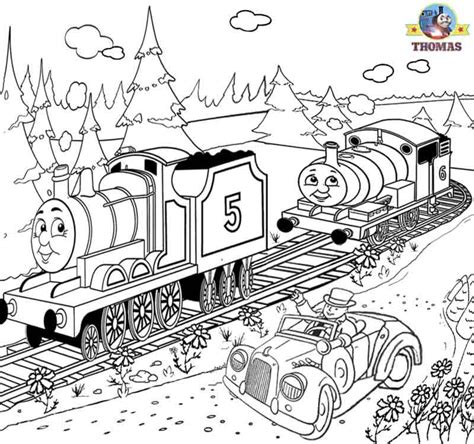 Free Printable Railway Pictures Thomas Scenery Drawing For Coloring ...