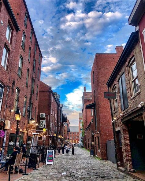 Portland Maine Old Port on Instagram: “One of the most popular streets ...