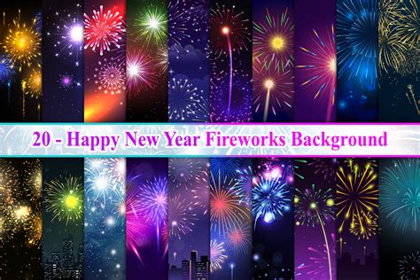 Download Happy New Year Fireworks Background Craft Design