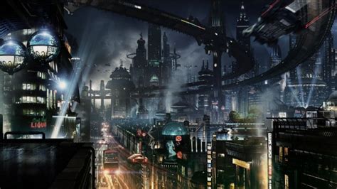 Cyberpunk City Wallpaper - Sci Fi City Night - 3840x1633 Wallpaper - teahub.io