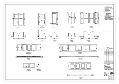 Door Window Schedule Working Drawing - img-broseph