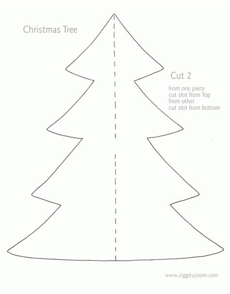 Cardboard Christmas Tree Template