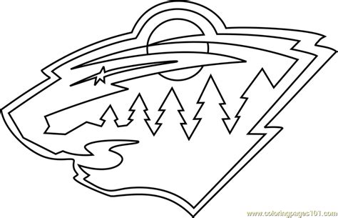 Mn Wild Coloring Page Coloring Pages